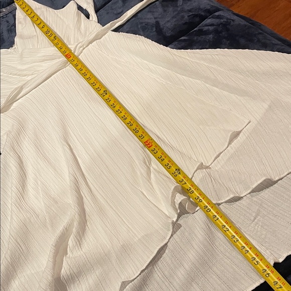 DKNY White High Low Sleeveless Lined Dress 8 - Picture 7 of 10